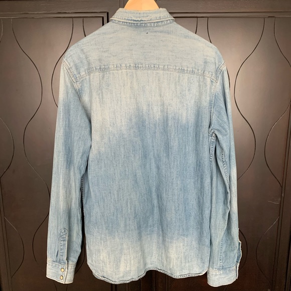 All Saints Denim Western Shirt - Picture 2 of 9